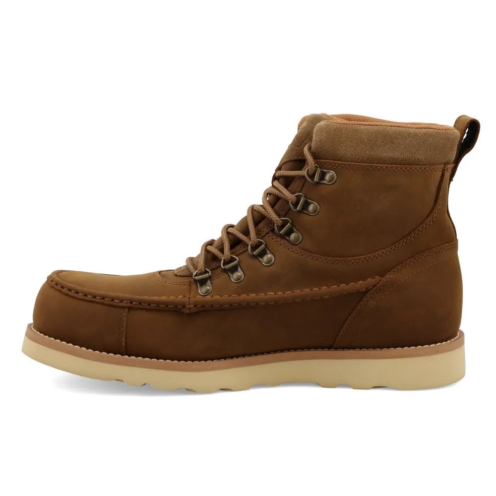 Twisted X 6″ Work Wedge Sole Boot Distressed Saddle